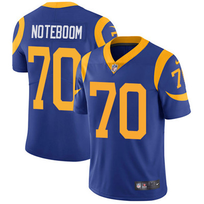 Nike Los Angeles Rams #70 Joseph Noteboom Royal Blue Alternate Men’s Stitched NFL Vapor Untouchable Limited Jersey