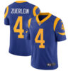 Nike Rams #4 Greg Zuerlein Royal Blue Alternate Men’s Stitched NFL Vapor Untouchable Limited Jersey