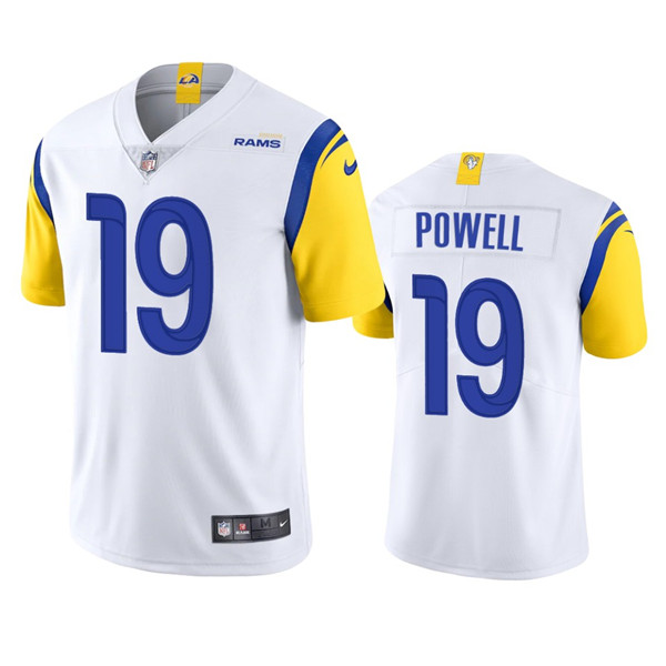 Men’s Los Angeles Rams #19 Brandon Powell White Vapor Untouchable Limited Stitched Football Jersey