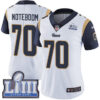 #70 Limited Joseph Noteboom White Nike NFL Road Women’s Jersey Los Angeles Rams Vapor Untouchable Super Bowl LIII Bound