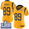 Women’s Los Angeles Rams #89 Tyler Higbee Gold Nike NFL Rush Vapor Untouchable Super Bowl LIII Bound Limited Jersey