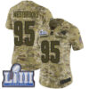#95 Limited Ethan Westbrooks Camo Nike NFL Women’s Jersey Los Angeles Rams 2018 Salute to Service Super Bowl LIII Bound