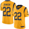 Nike Los Angeles Rams #22 Trumaine Johnson Gold Men’s Stitched NFL Limited Rush Jersey