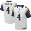 Nike Rams #4 Greg Zuerlein White Men’s Stitched NFL Elite Jersey
