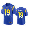 Men’s Los Angeles Rams #19 Brandon Powell Royal Stitched Football Game Jersey