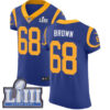 #68 Elite Jamon Brown Royal Blue Nike NFL Alternate Men’s Jersey Los Angeles Rams Vapor Untouchable Super Bowl LIII Bound