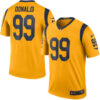Men’s Los Angeles Rams #99 Aaron Donald Nike Gold Color Rush Legend Jersey