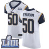 #50 Elite Samson Ebukam White Nike NFL Road Men’s Jersey Los Angeles Rams Vapor Untouchable Super Bowl LIII Bound