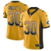 Nike Rams #30 Todd Gurley II Gold Men’s Stitched NFL Limited Rush Drift Fashion Jersey