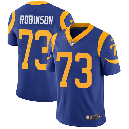 Nike Los Angeles Rams #73 Greg Robinson Royal Blue Alternate Men’s Stitched NFL Vapor Untouchable Limited Jersey