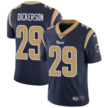 Nike Los Angeles Rams #29 Eric Dickerson Navy Blue Team Color Men’s Stitched NFL Vapor Untouchable Limited Jersey