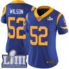 #52 Limited Ramik Wilson Royal Blue Nike NFL Alternate Women’s Jersey Los Angeles Rams Vapor Untouchable Super Bowl LIII Bound
