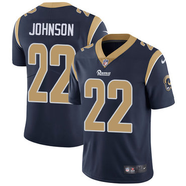 Nike Los Angeles Rams #22 Trumaine Johnson Navy Blue Team Color Men’s Stitched NFL Vapor Untouchable Limited Jersey