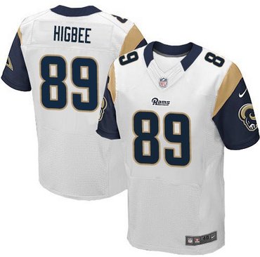 Nike Rams #89 Tyler Higbee White Men’s Stitched NFL Elite Jersey