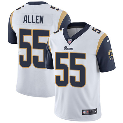 Nike Los Angeles Rams #55 Brian Allen White Men’s Stitched NFL Vapor Untouchable Limited Jersey