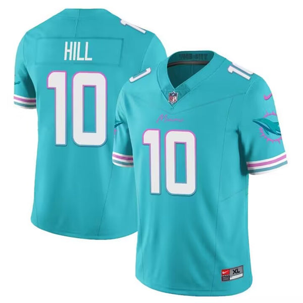 Miami Dolphins #10 Tyreek Hill Aqua 2023 FUSE Alternate Vapor Limited Stitched Football Jersey
