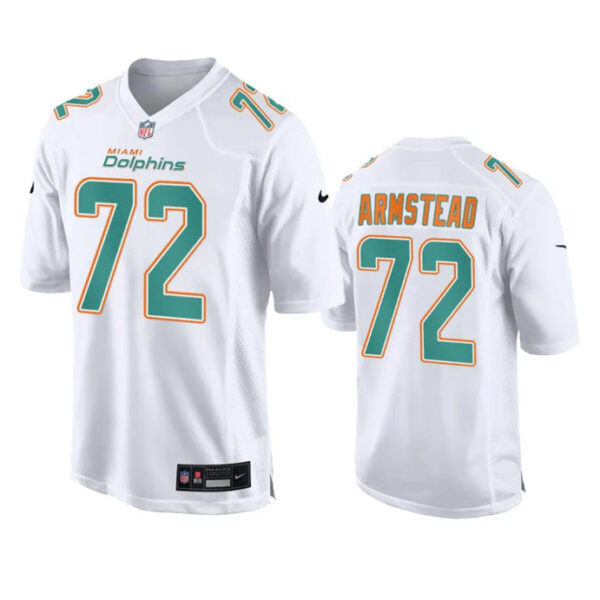 Miami Dolphins #72 Terron Armstead White Fashion Vapor Untouchable Stitched Football Jersey