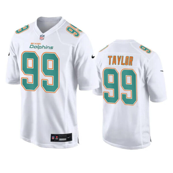 Miami Dolphins #99 Jason Taylor White Fashion Vapor Untouchable Stitched Football Jersey