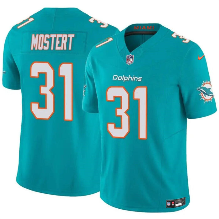 Miami Dolphins #31 Raheem Mostert Aqua 2023 FUSE Vapor Limited Stitched Jersey