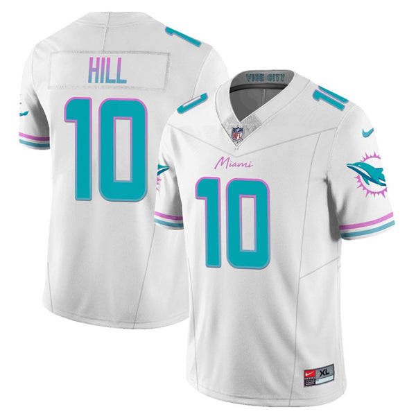 Miami Dolphins #10 Tyreek Hill White 2023 FUSE Alternate Vapor Limited Stitched Football Jersey