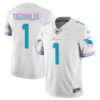 Miami Dolphins #1 Tua Tagovailoa White 2023 FUSE Alternate Vapor Limited Stitched Jersey