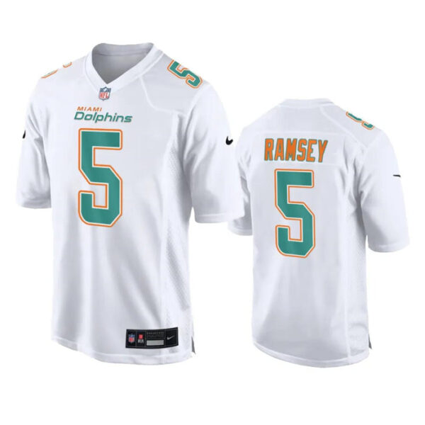 Miami Dolphins #5 Jalen Ramsey White Fashion Vapor Untouchable Stitched Football Jersey