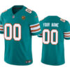 Miami Dolphins Active Player Custom Aqua 2023 FUSE Alternate With John Jersey