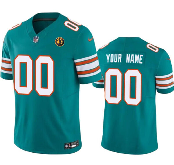 Miami Dolphins Active Player Custom Aqua 2023 FUSE Alternate With John Jersey