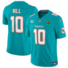 Miami Dolphins #10 Tyreek Hill Aqua 2023 FUSE With 2-Star C Patch And John Madden Jersey