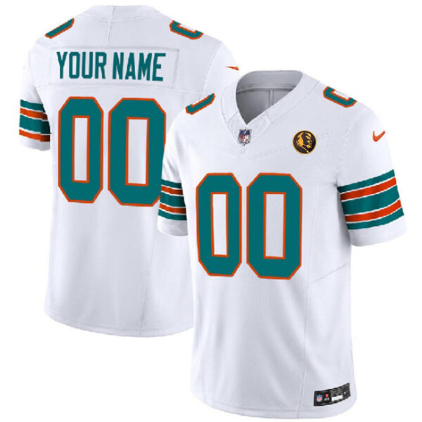 Miami Dolphins Active Player Custom White 2023 FUSE Alternate With John Jersey