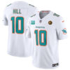 Miami Dolphins #10 Tyreek Hill White 2023 FUSE With 2-Star C Patch And John Madden Jersey