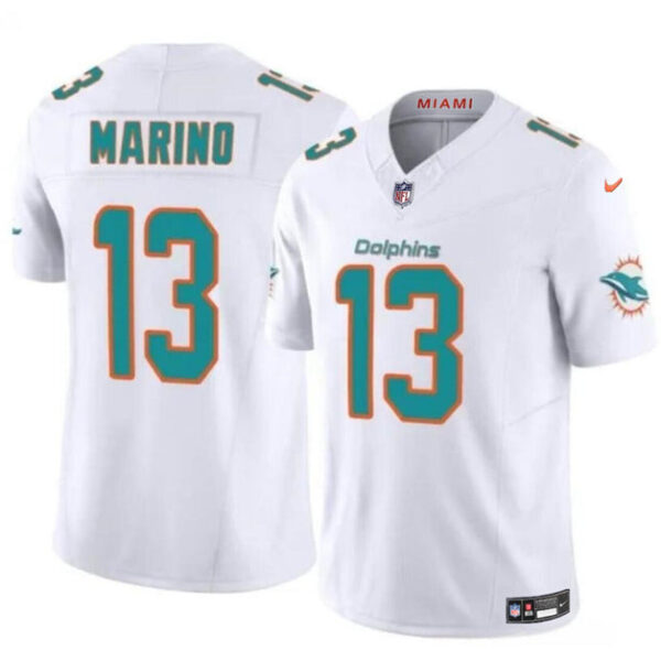 Miami Dolphins #13 Dan Marino White 2023 FUSE Vapor Limited Jersey