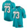 Austin Jackson Miami Dolphins Nike Game Jersey Aqua