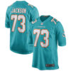 Austin Jackson Miami Dolphins Nike Player Game Jersey Aqua