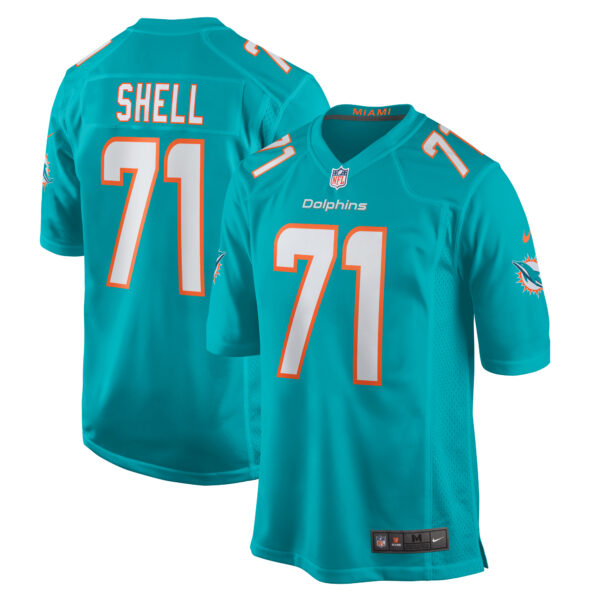 Brandon Shell Miami Dolphins Nike Home Game Player Jersey Aqua