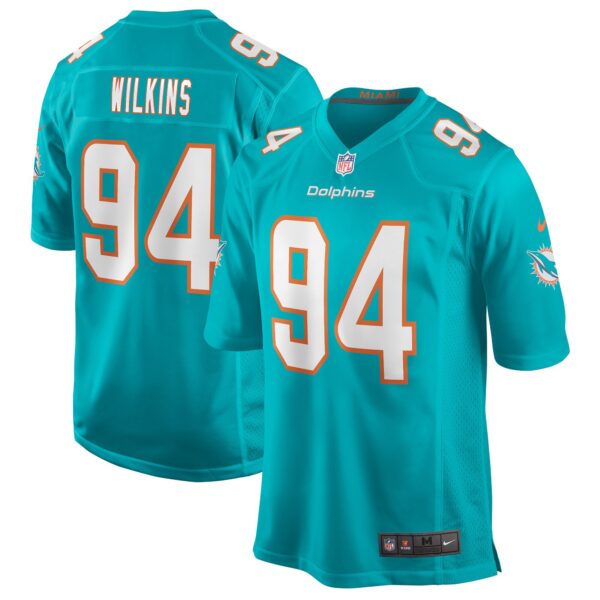 Christian Wilkins Miami Dolphins Nike Game Jersey Aqua