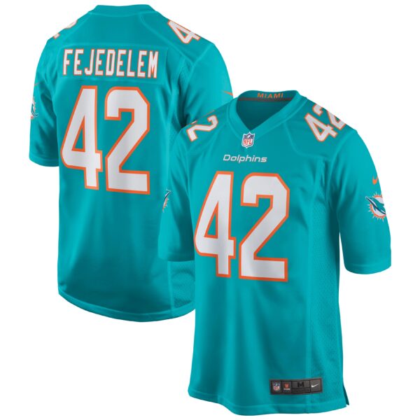 Clayton Fejedelem Miami Dolphins Nike Game Jersey Aqua