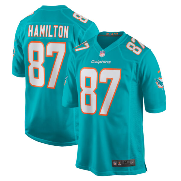 Daesean Hamilton Miami Dolphins Nike Home Game Player Jersey Aqua