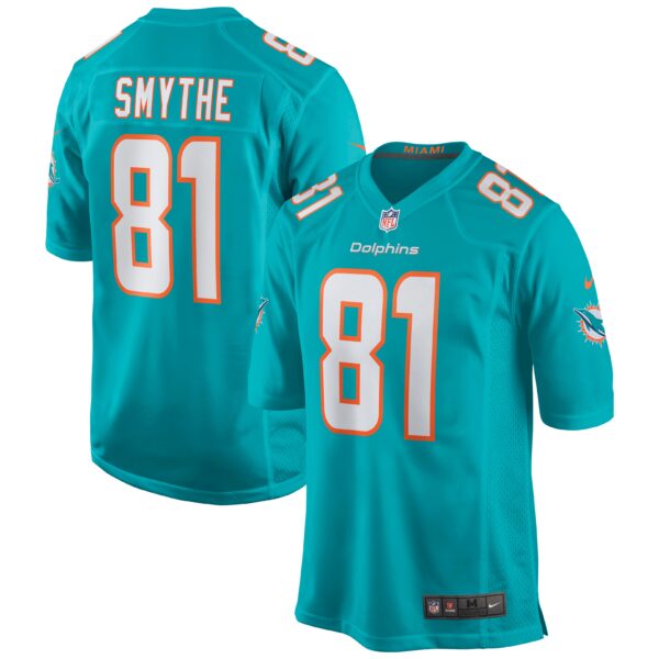 Durham Smythe Miami Dolphins Nike Game Jersey Aqua