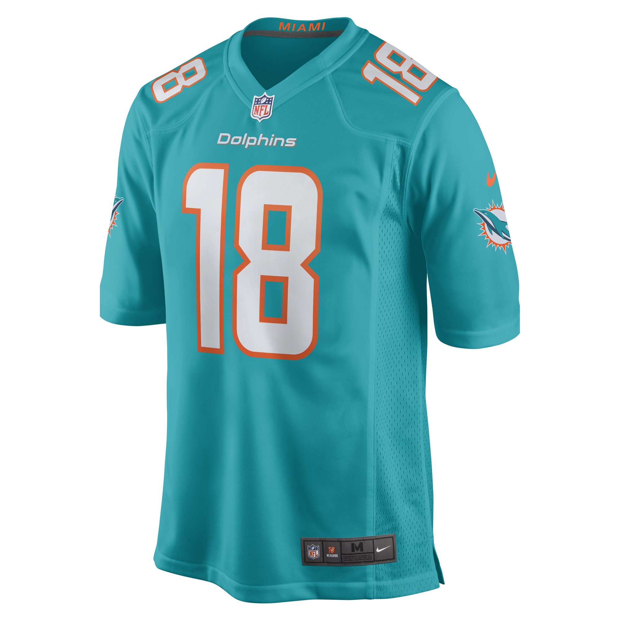 Erik Ezukanma Miami Dolphins Nike Game Player Jersey Aqua - Image 2