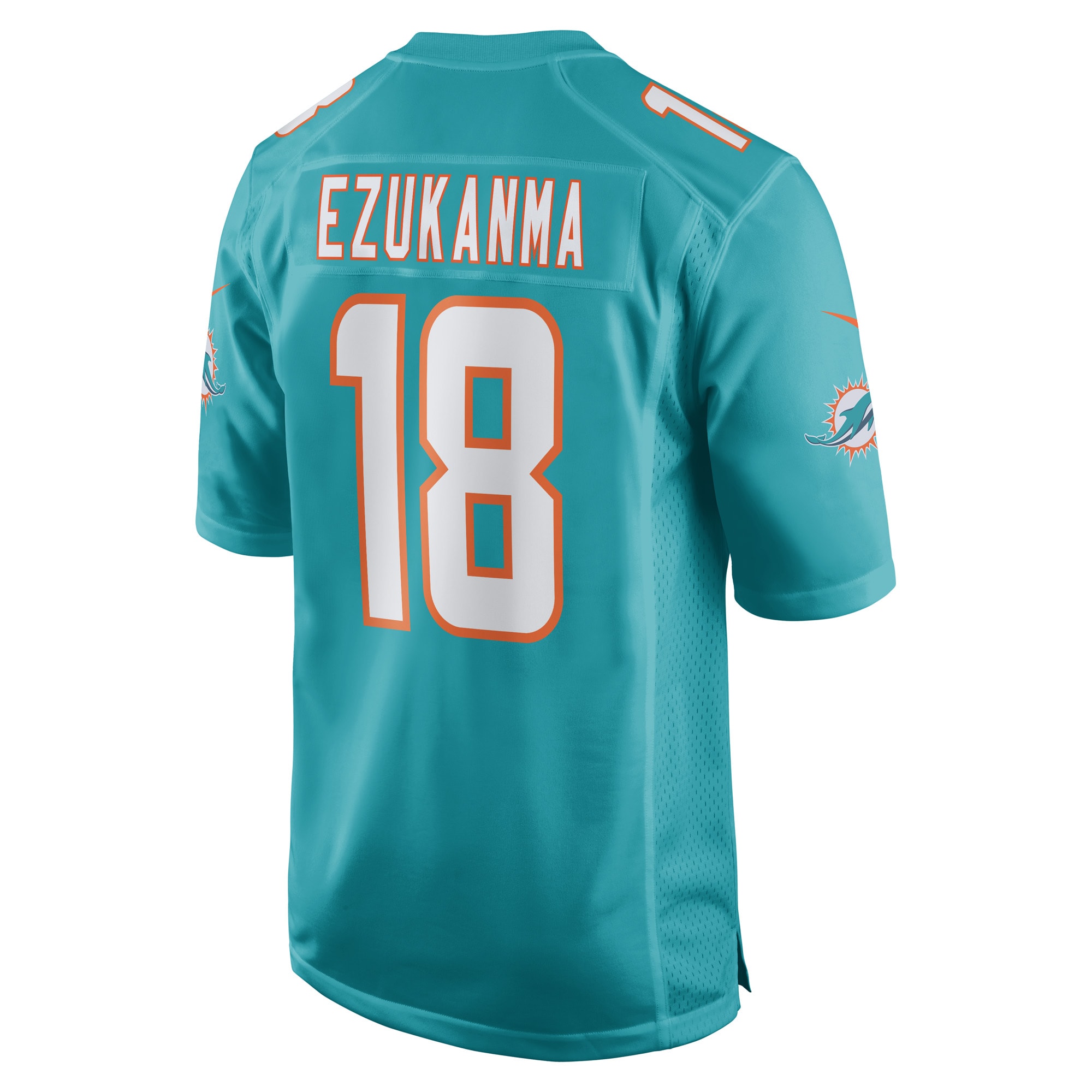Erik Ezukanma Miami Dolphins Nike Game Player Jersey Aqua - Image 3
