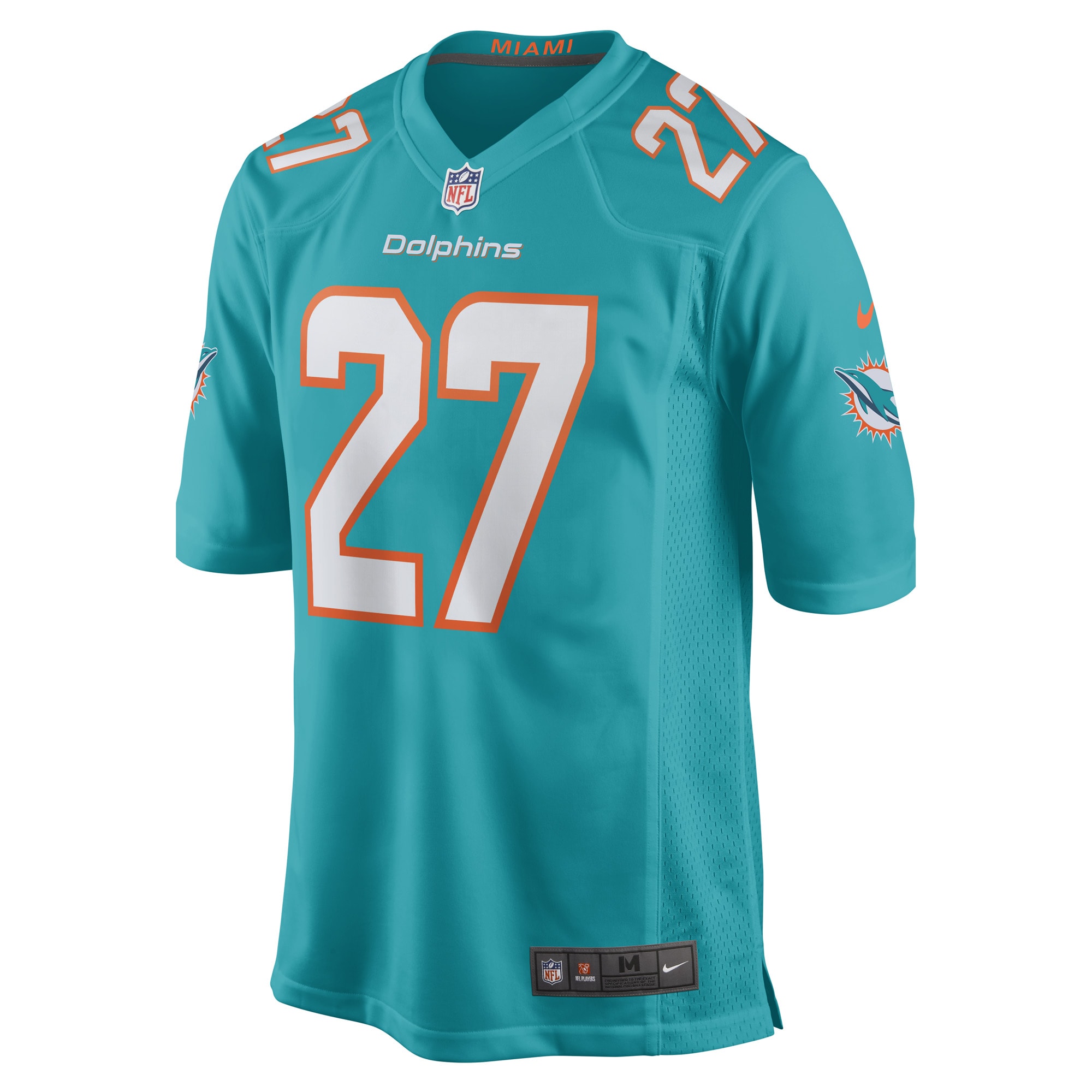 Keion Crossen Miami Dolphins Nike Game Player Jersey Aqua - Image 2
