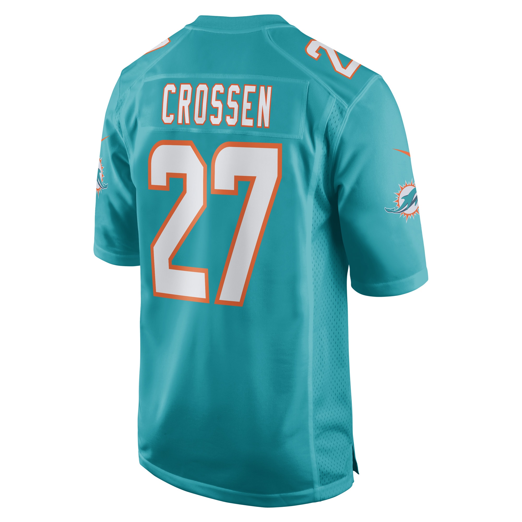 Keion Crossen Miami Dolphins Nike Game Player Jersey Aqua - Image 3