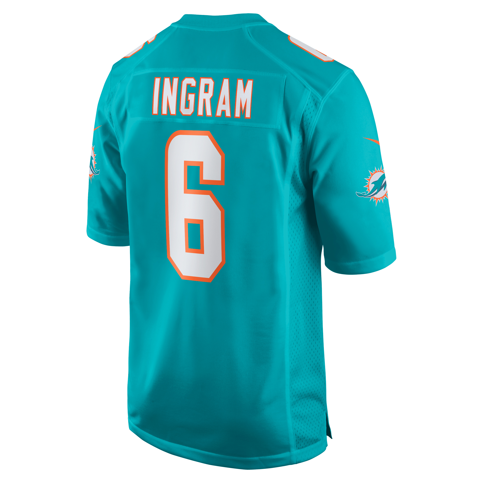 Melvin Ingram Miami Dolphins Nike Home Game Player Jersey Aqua - Image 3