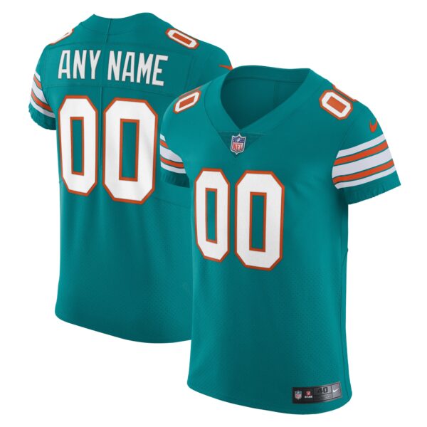 Miami Dolphins Nike Elite Vapor Untouchable Custom Jersey Aqua