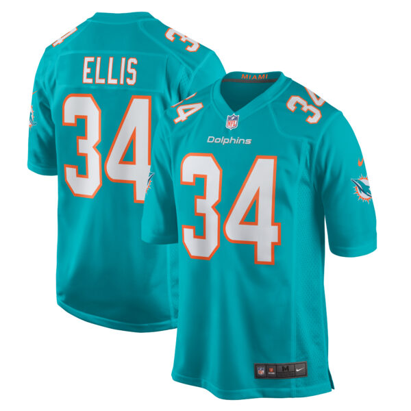 Tino Ellis Miami Dolphins Nike Home Game Player Jersey Aqua