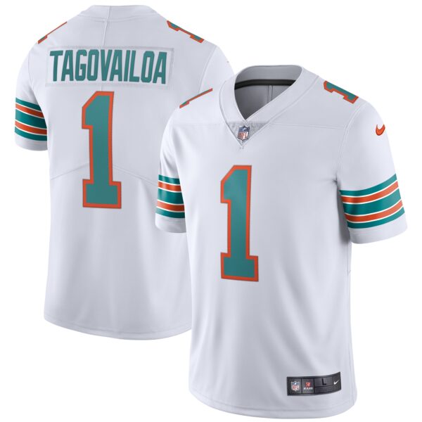 Tua Tagovailoa Miami Dolphins Nike 2Nd Alternate Vapor Limited Jersey White
