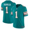 Miami Dolphins #1 Tua Tagovailoa Aqua 2023 FUSE Alternate Vapor Limited Stitched Jersey