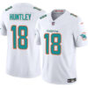 Miami Dolphins #18 Tyler Huntley White 2024 FUSE Vapor Limited Stitched Football Jersey