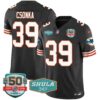 Men’s Dolphins Throwback Shula 347 Patch Vapor Jersey – All Stitched – Black – Larry Csonka